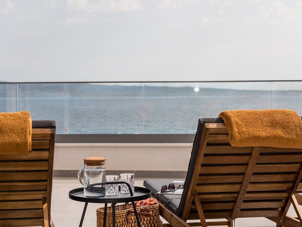 View from property - Luxury Home With Terrace and Bubble Bath (Podstrana)