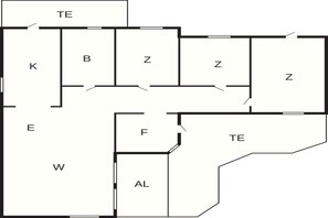 House | Floor plan - 4 Star Holiday Home in Halmstad (Halmstad)