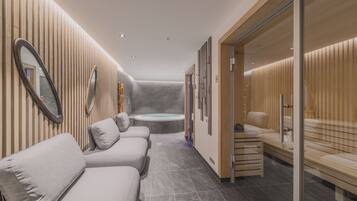 Sauna, hot tub, massages
