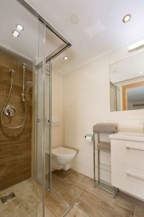 Shower, hair dryer