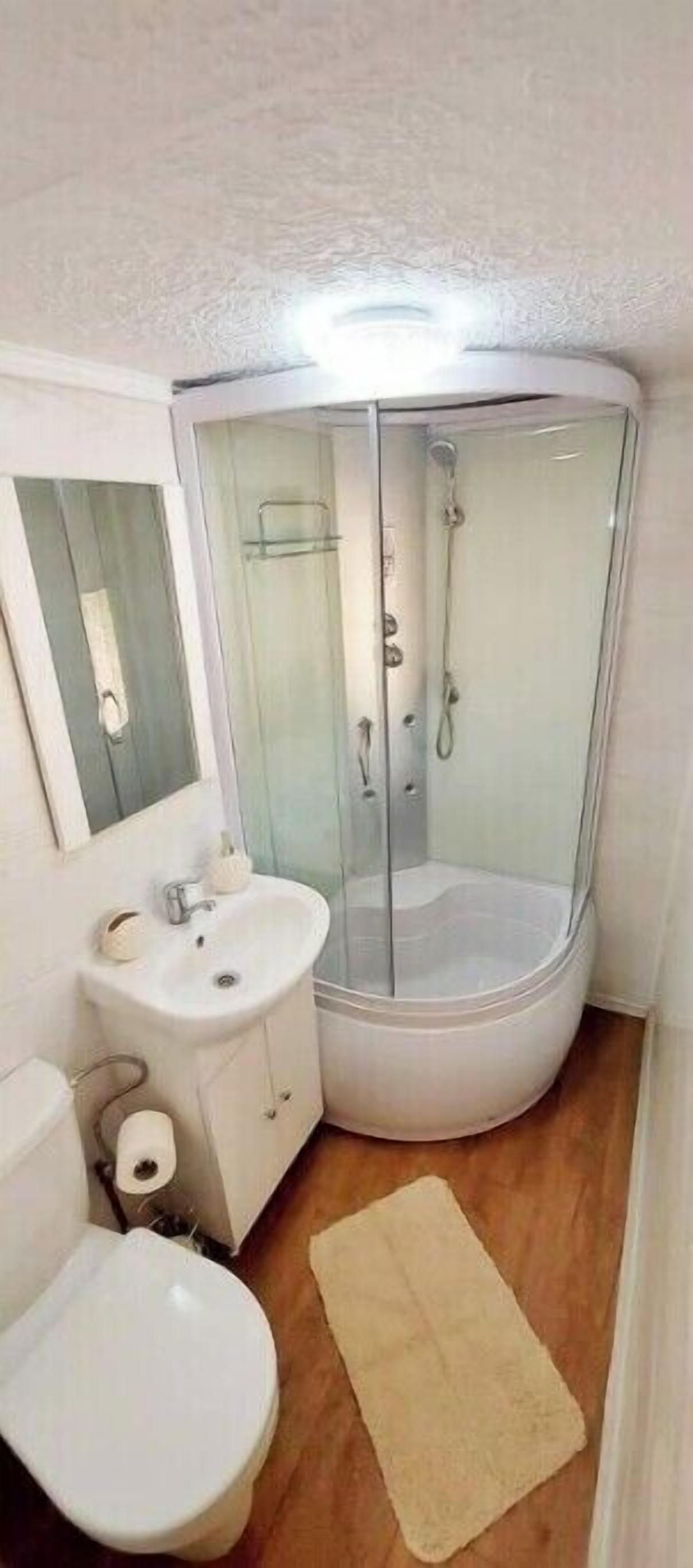 Shower, hair dryer