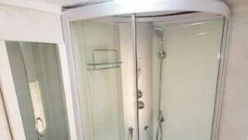Shower, hair dryer