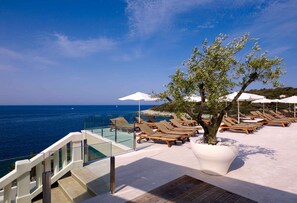 Terrace/patio - Holiday apartment with terrace and air conditioning (Pula)