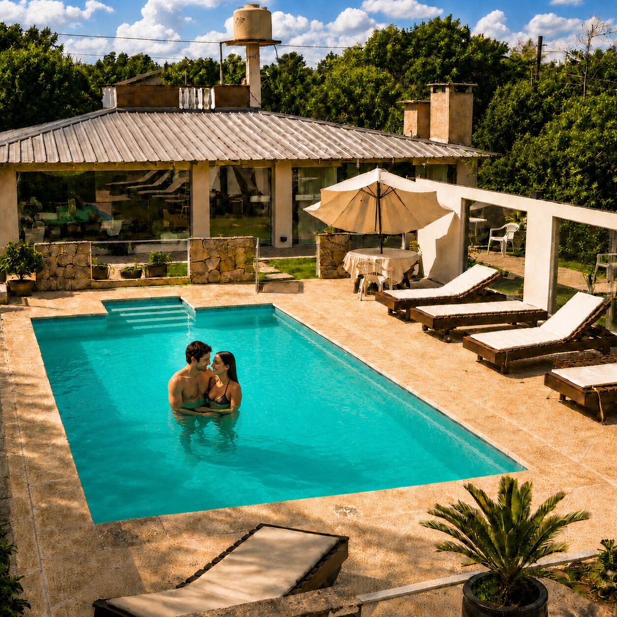 Indoor pool, 6 outdoor pools, open 9:00 AM to 9:00 PM, pool umbrellas