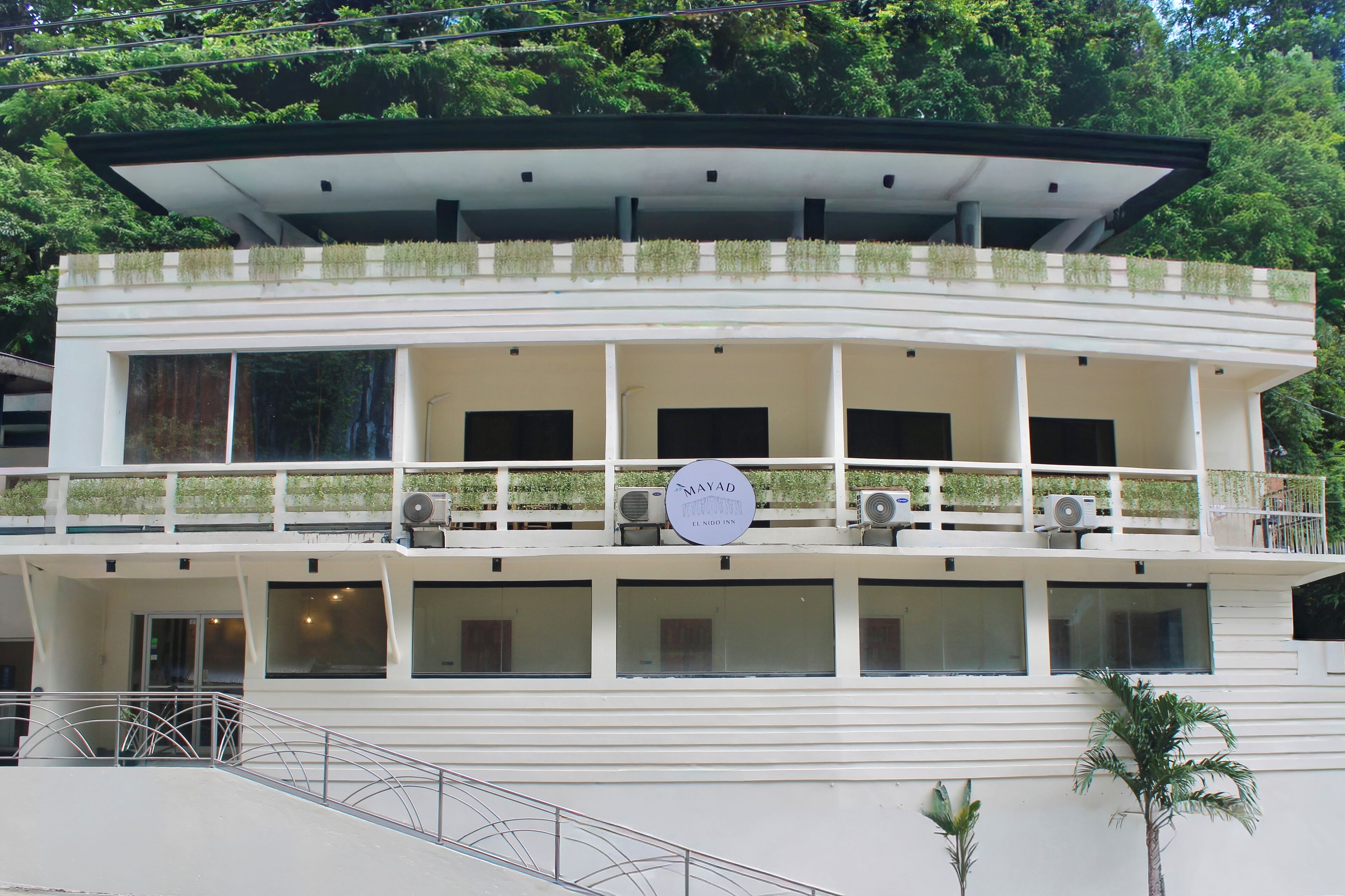 Façana frontal de l'allotjament