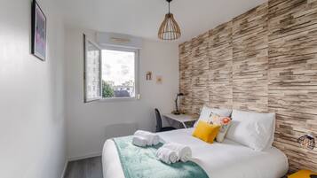 2 habitaciones, tabla de planchar con plancha y wifi gratis