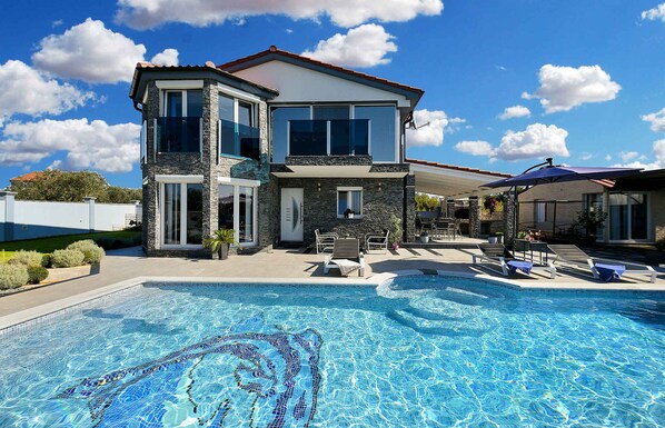 Una piscina riscaldata