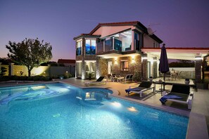 Una piscina riscaldata