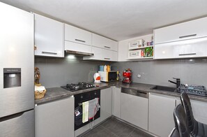 Fridge, stovetop