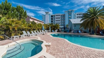 Een verwarmd zwembad