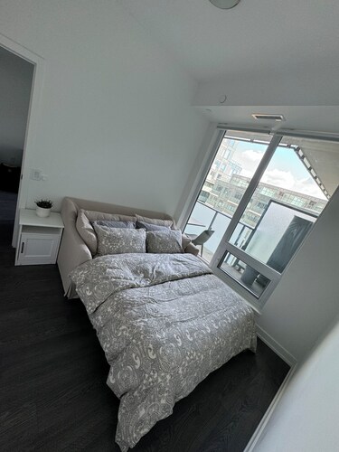 Family sized condo in Toronto, steps to the Finch subway station and shops.