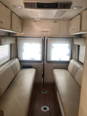 Interior - Private and cozy RV with full hookups in a convenient area with direct bus to NYC Manhattan only 2 blocks away (Linden)