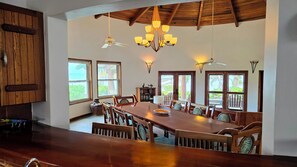 Superior Villa, 3 Bedrooms, Beach View, Oceanfront | Private kitchen | Full-sized fridge, microwave, oven, stovetop - Seascape Villas Belize (San Pedro)