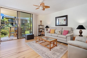 Condo, 1 Queen Bed with Sofa bed (Kona Makai 3-205) | Living area - Kona Makai 3-205 (Kailua-Kona)