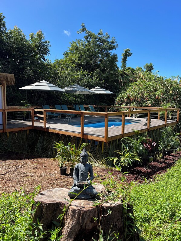 Outdoor pool - Jungle Cabin with private bathrooms TA-154-746-2656-01 (Kealakekua)