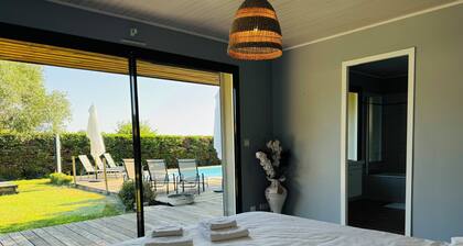 Villa 12 Personnes Avec Piscine à 12 Minutes de L'océan