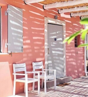 Terrace/patio - Joanna Deluxe Apartments Apartment with View and Balcony (Kynopiastai)