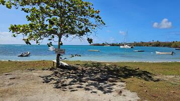 Ubicación a pie de playa, tumbonas y toallas de playa