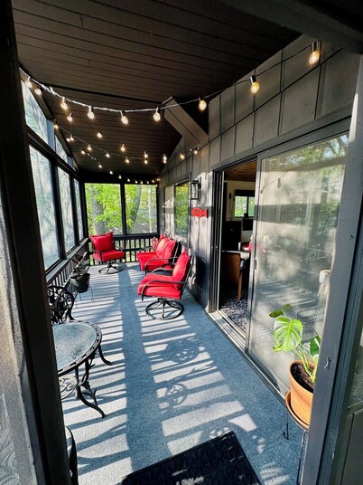 Ruby's Red Door Retreat on Swenson Lake welcomes you to serenity