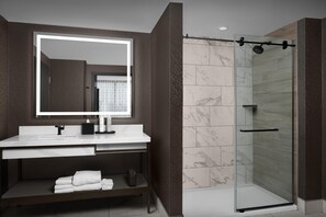 Badkamer met douche