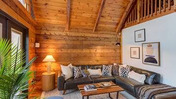 Smart TV, books, music library, stereo