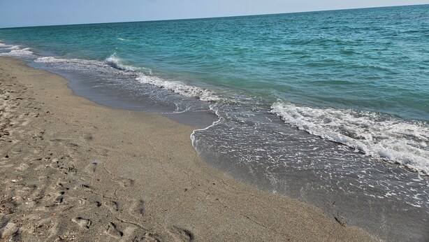 A beach with clear turquoise water and a sandy shore. - Charming villa with 2 bedrooms, 4 miles from gulf beaches. Dogs welcome!  (Englewood)