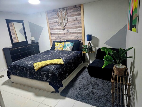 2 chambres, fer et planche à repasser, Wi-Fi, draps fournis