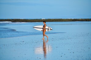 On the beach