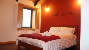 Desk, laptop workspace, free cots/infant beds, rollaway beds