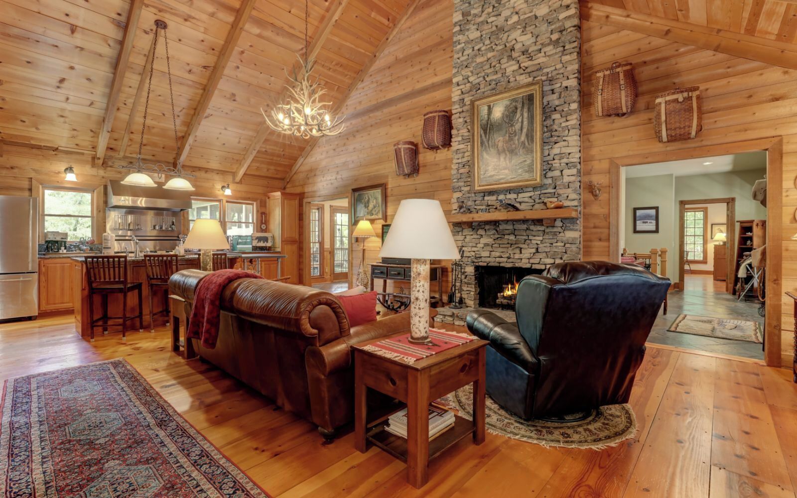 智能電視、壁爐、DVD 播放機、影像庫