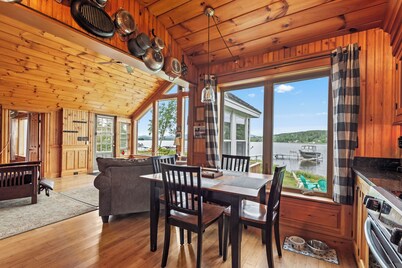 Abenaki - private waterfront on Rangeley Lake, steps from the water!