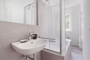 Hair dryer, towels