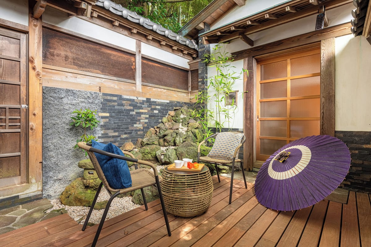 Basic Double Room, Patio, Garden View