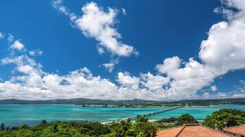 Apartemen Keluarga, pemandangan samudra | 1 kamar tidur, Wi-Fi gratis, dan seprai linen