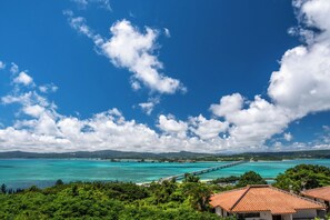 Apartemen Keluarga, pemandangan samudra | 1 kamar tidur, Wi-Fi gratis, dan seprai linen