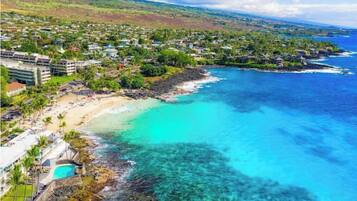 Sun loungers, beach towels