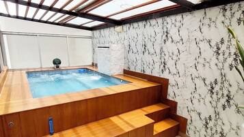 Indoor pool, a heated pool