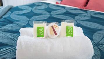 1 makuuhuone, vuodevaatteet