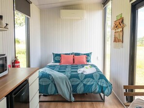 1 makuuhuone, vuodevaatteet