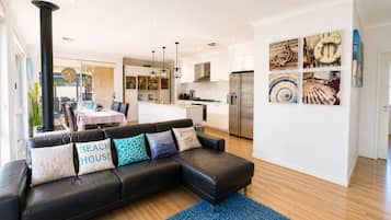 Deluxe House, Multiple Beds, Non Smoking | Living area | 55-inch TV with digital channels, Netflix, streaming services