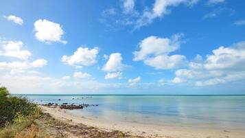 Beach nearby, white sand