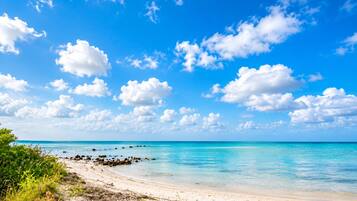 Beach nearby, white sand