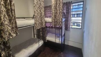 Deluxe Double Bunk Bed with window | Desk, free WiFi, bed sheets