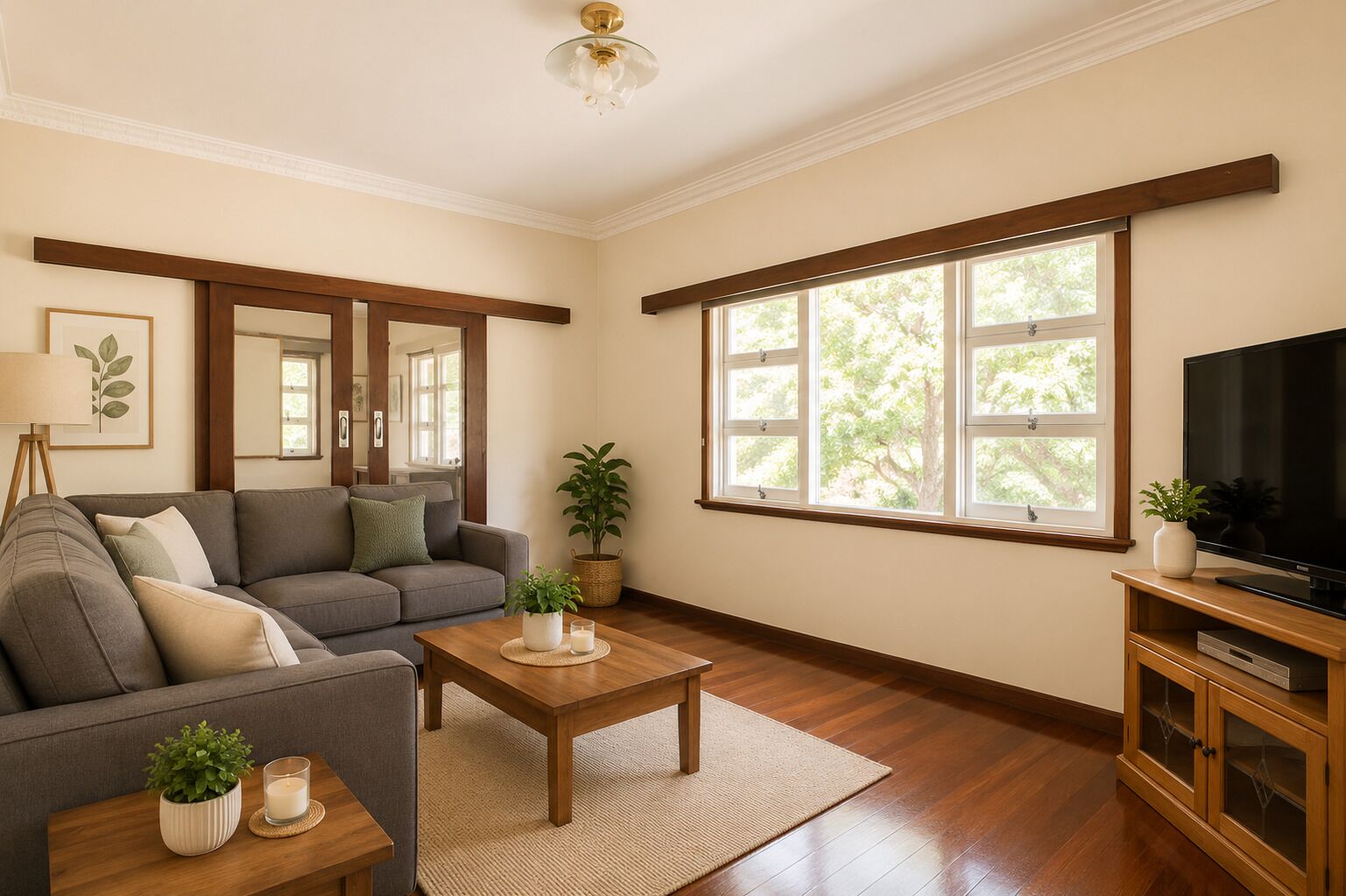 House, Multiple Beds, Non Smoking | Living area | 60-inch TV with digital channels