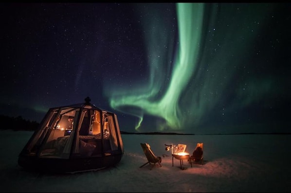 Property grounds - Peace & Quiet Hotel Floating Glass Room for 2 guests experience northern lights (Jokkmokk)
