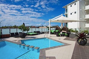 A heated pool