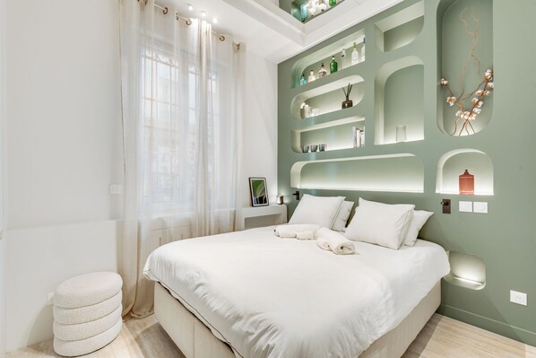 1 sovrum, strykjärn/strykbräda, internet och sängkläder