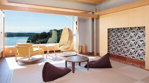 Japanese Modern Floor Twin Room Type A, Non Smoking | In-room safe, iron/ironing board, free wired Internet, bed sheets - Kikusuitei (Higashiyamato)