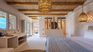 Luxury-Villa, Strandblick | 2 Schlafzimmer, Verdunkelungsvorhänge, schallisolierte Zimmer