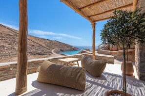 Luxury Villa, Beach View | Terrace/patio - Bohemian Kea Beach Club Resort (Kea)